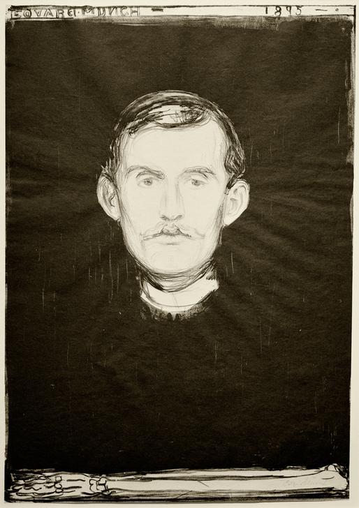 Autorretrato de Edvard Munch