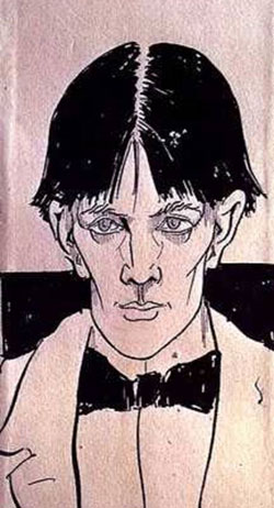 Autorretrato Aubrey Beardsley