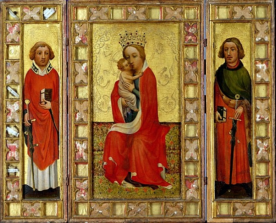 Madonna and Child with Saints Cyricus and Pancratius, c.1380 de Aachen Master