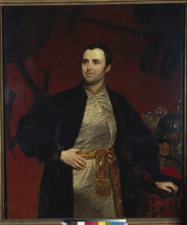 Portrait of Prince Mikhail Andreyevich Obolensky (1805-1873) de Brüllow