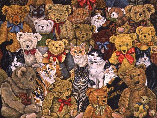 Tedcats, 1997 (acrylic on panel)  de Ditz 