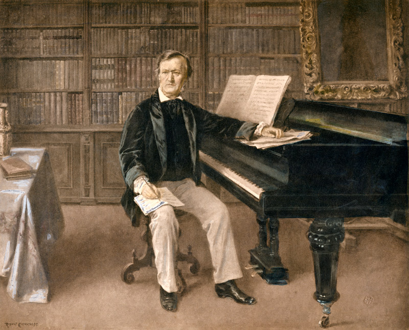 Richard Wagner playing piano, Eichstaedt de Eichstaedt