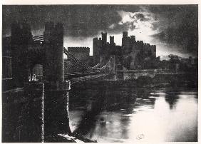 Conway Castle, c.1920-30 (b/w photo) 