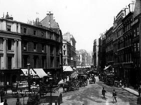 Gracechurch Street, London, c.1890 (b/w photo) 