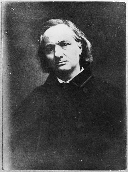 Charles Baudelaire (1821-67) (b/w photo)  de French Photographer