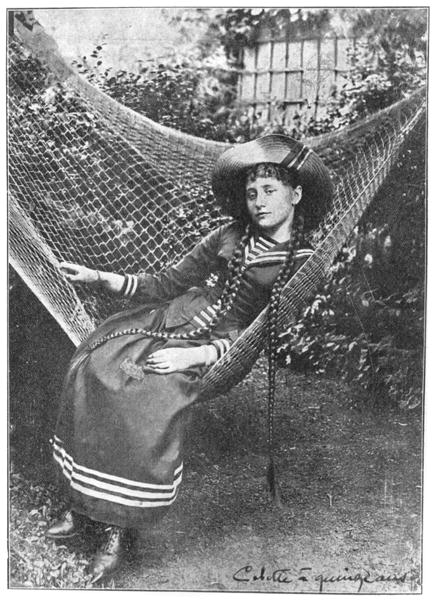 Colette (1873-1954) aged 15, 1888 (b/w photo)  de French Photographer