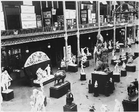 Belgian Fine Arts at the Universal Exhibition, Paris, 1889 (b/w photo) 