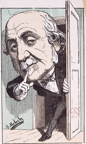 Caricature of Albert, Duc de Broglie (1821-1901) de Moloch (Colomb B.)