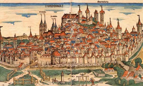 Nuremberg, from: Schedel, World Chronicle de Schedel
