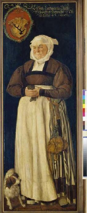 Portrait the Elsbeth high man, wife the Jacob Schw