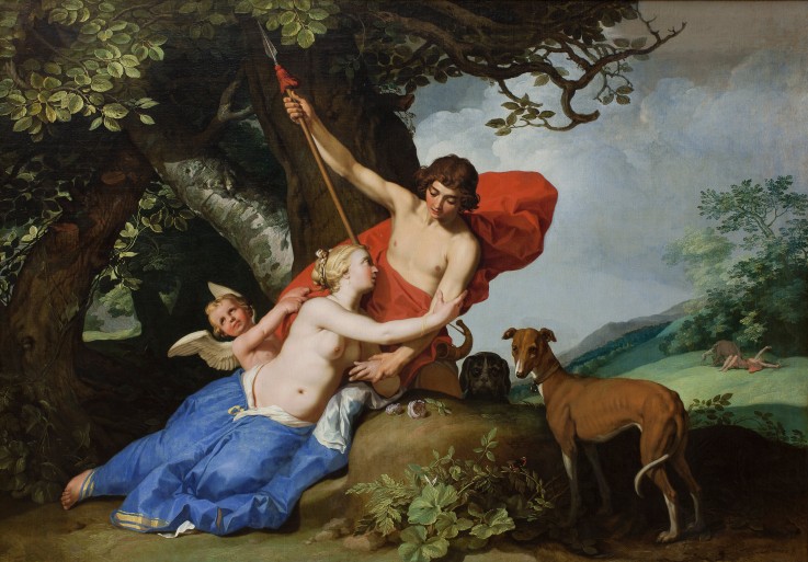 Venus and Adonis de Abraham Bloemaert