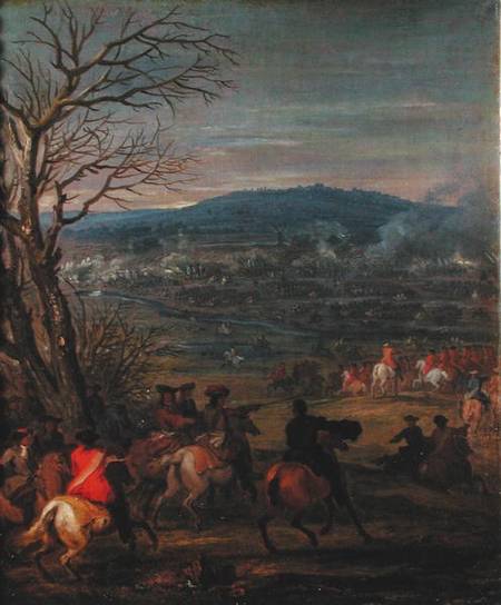 Louis XIV (1638-1715) in Battle near Mount Cassel, 11th April 1677 de Adam Frans van der Meulen