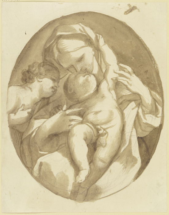 Madonna mit dem Kind und dem Johannesknaben de Adam Friedrich Oeser
