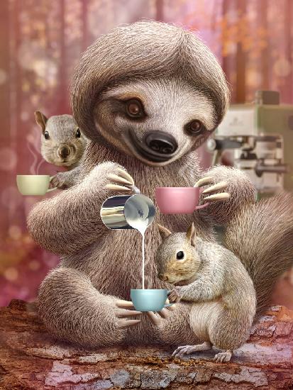 SLOTH THE BARISTA