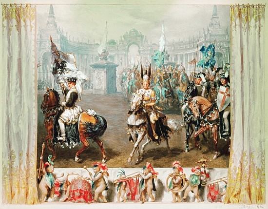 Knight tournament de Adolph Friedrich von Menzel