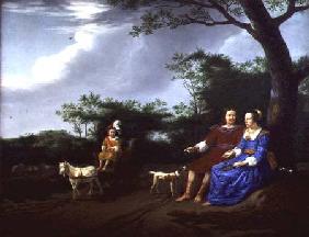 A Family Group in a Landscape