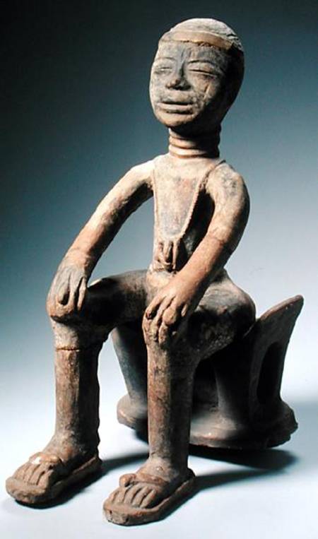 Memory Figure Sitting on a Stool, Akan Culture, Ghana de African