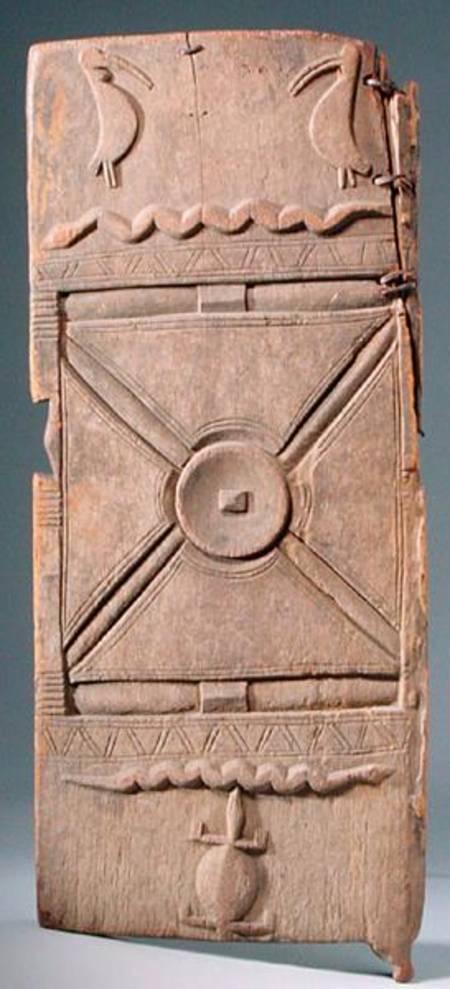 Senufo Door for Grain Store, Ivory Coast de African