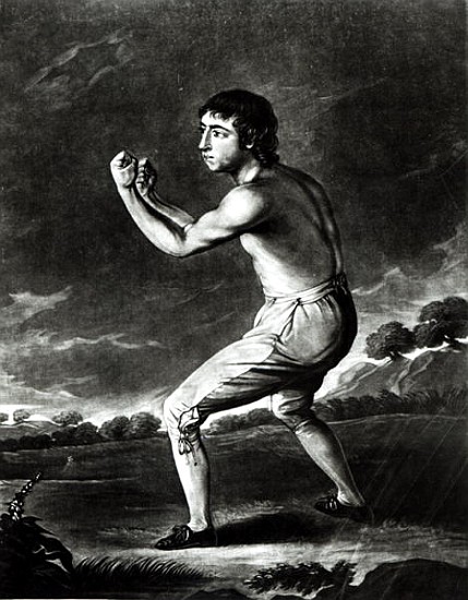Portrait of Daniel Mendoza; engraved by H. Kingsbury de (after) English School