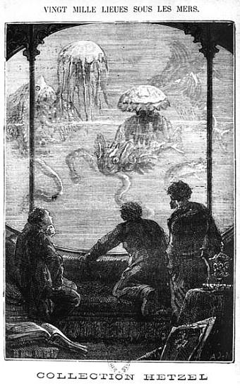 The Nautilus Passengers, illustration from ''20,000 Leagues Under the Sea'' Jules Verne (1828-1905)  de (after) Alphonse Marie de Neuville