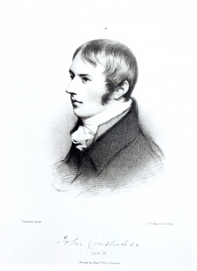 John Constable, aged 20; engraved by Thomas Herbert Maguire de (after) Daniel Gardner