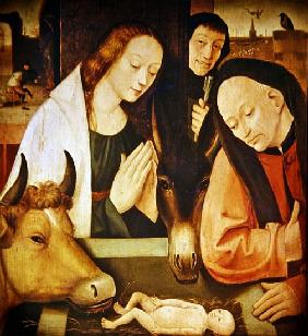 Adoration of the Shepherds (oil on oak panel)