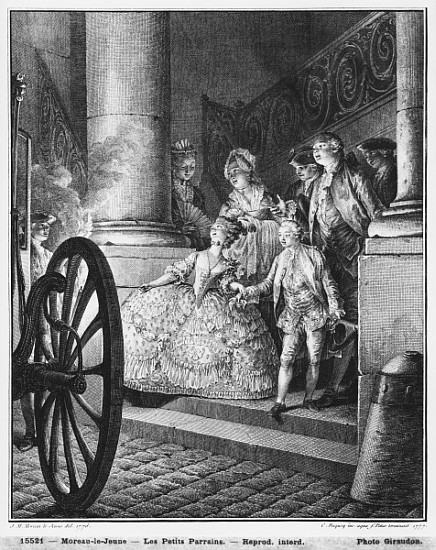 The Little Godfathers, 1776; engraved by in 1777 Pierre Charles Baquoy (1759-1829) and Charles Emman de (after) Jean Michel the Younger Moreau