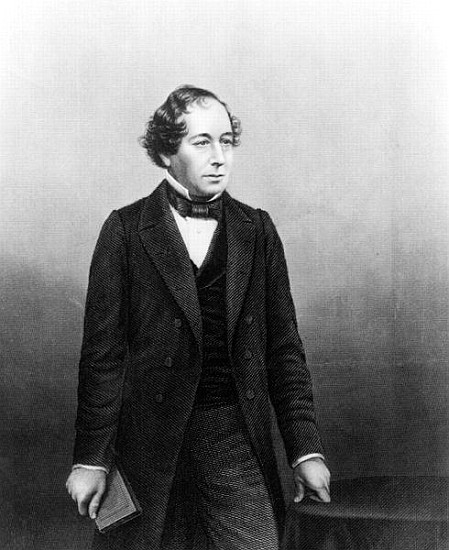 Benjamin Disraeli; engraved by D.J.Pound from a photograph de (after) John Jabez Edwin Paisley Mayall