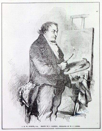 Joseph Mallord William Turner; engraved - (after) Sir John Gilbert en  reproducción impresa o copia al óleo sobre lienzo.