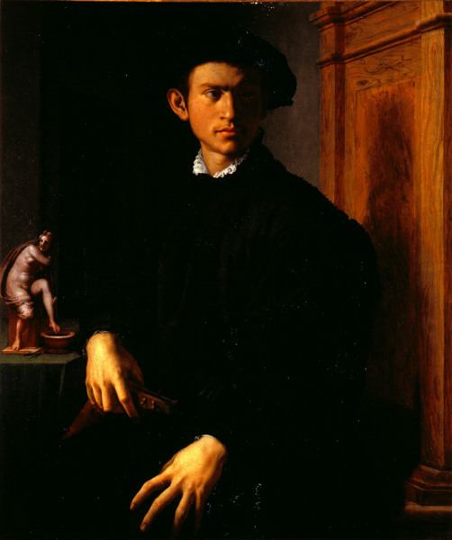 A.Bronzino / Young Man w.Lute /c.1530/40 de Agnolo Bronzino