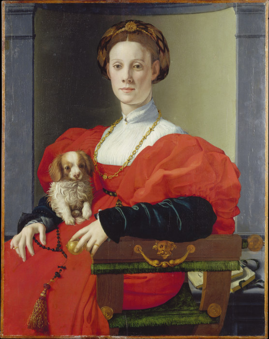 Portrait of a Lady in Red (Francesca Salviati?) de Agnolo Bronzino
