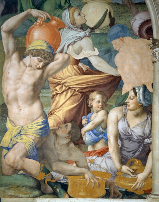 The Gathering of Manna (Detail) de Agnolo Bronzino