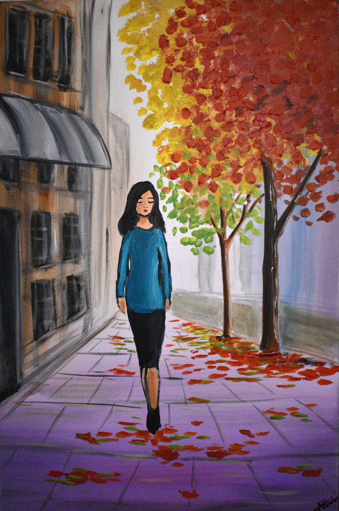 Autumn City Walk de Aisha Haider