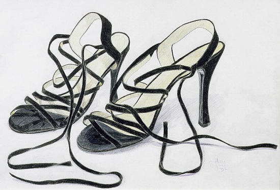 Black Strappy Shoes de Alan  Byrne