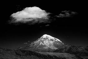 Mountain and cloud