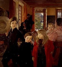 The family of the artist. de Albert Besnard