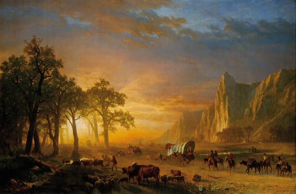 Emigrants Crossing the Plains de Albert Bierstadt