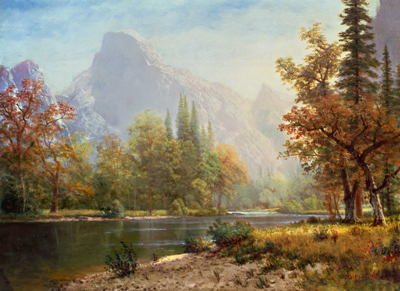 Half Dome, Yosemite de Albert Bierstadt