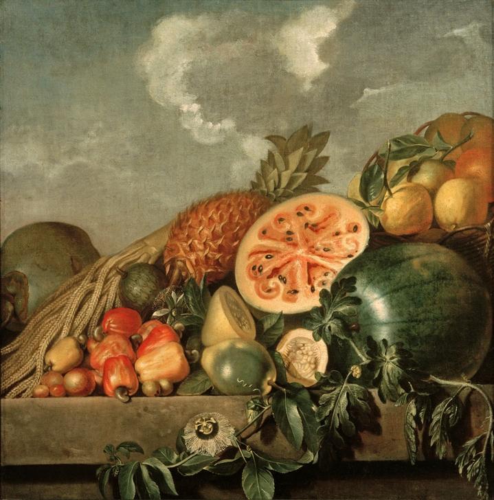 Stillleben mit Ananas, Melone und anderen tropischen Frücht de Albert Eckhout