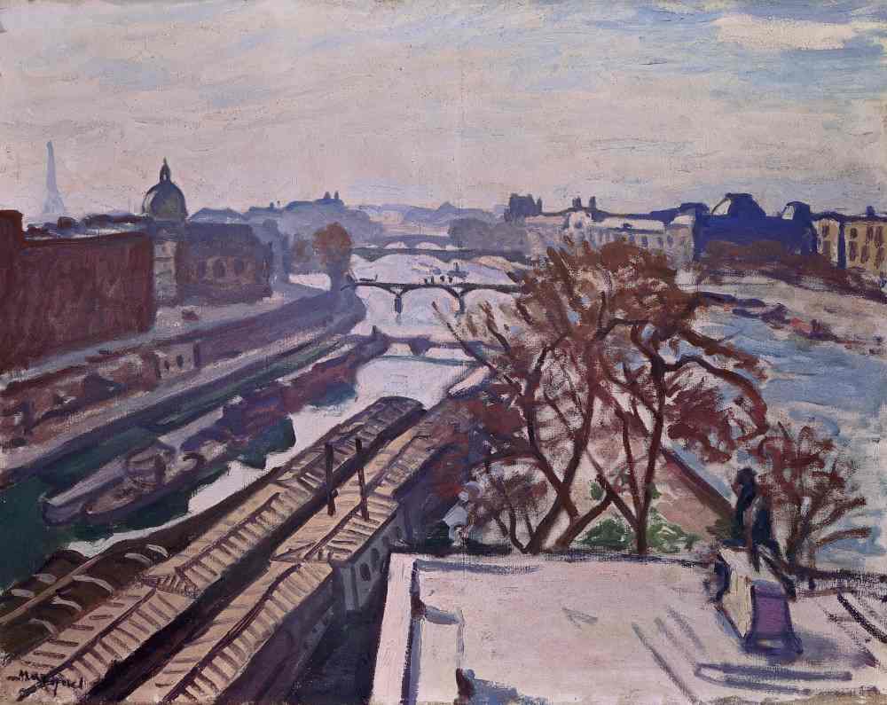 View of the Seine with the Henri IV monument de Albert Marquet