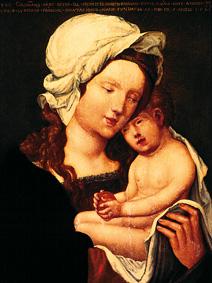 Maria with the child.