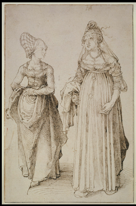 A Lady from Nuremberg and a Lady from Venice de Alberto Durero