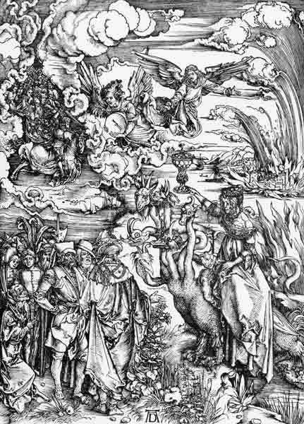Babylonian Whore & Beast / Dürer / 1498 de Alberto Durero