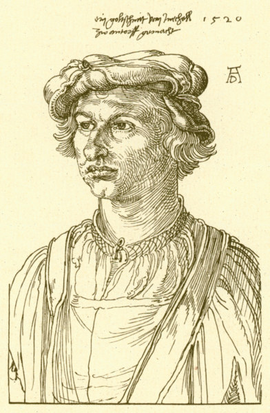 A.Dürer, A Goldsmith from Mecheln /Draw. de Alberto Durero