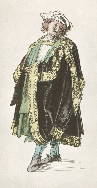 A.Dürer, Design for Court Dress / 1515 de Alberto Durero