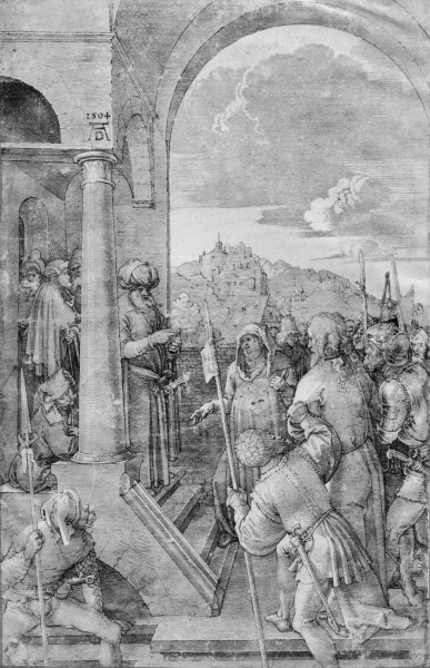 Christ before Caiaphas / Dürer / 1504 de Alberto Durero