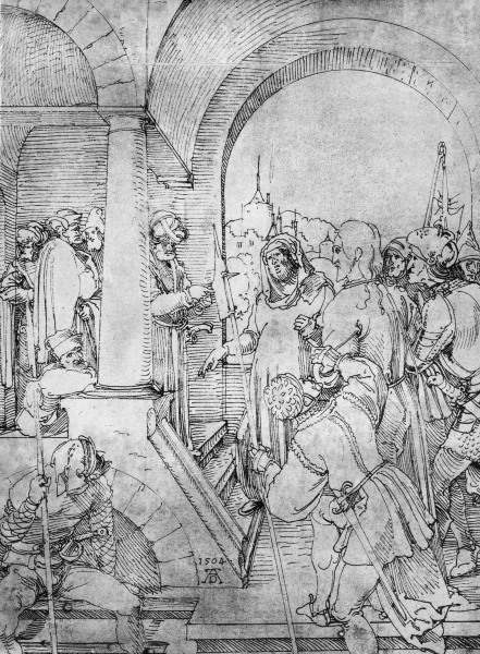 Christ before Pilate / Dürer / 1504 de Alberto Durero