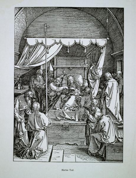 Dürer / Death of the Virgin / 1510 de Alberto Durero