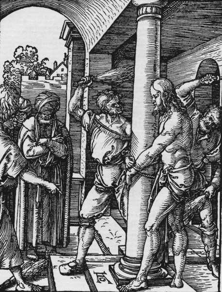 Dürer / Flagellation of Christ. de Alberto Durero