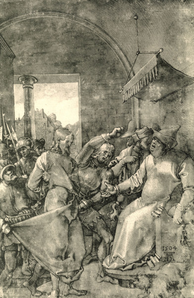 Dürer, Christ bef.Caiaphas / Green Pass. de Alberto Durero